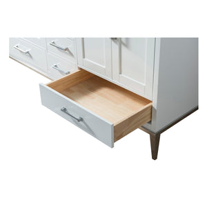 60 Inch Wide Double Sink 1831 White