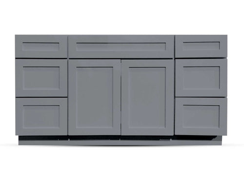 60 Charcoal Shaker Drawers Left/Right