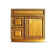 Load image into Gallery viewer, 30 Inch Bathroom Cabinet Vanity Amber Right Drawers