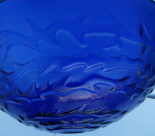 Load image into Gallery viewer, Round Waves Tempered Glass Vessel (Blue)