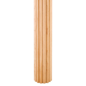 2" Column Moulding Half Round Reed Pattern - Hard Maple