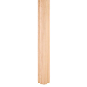1-1/2" Column Moulding Half Round Smooth Pattern - Hard Maple