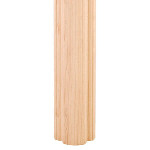 2-1/2" Column Moulding Half Round Smooth Patterng - Hard Maple