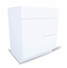 Load image into Gallery viewer, 30 Inch Bathroom Cabinet Vanity Blanco Polished Left  Drawers