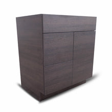 Load image into Gallery viewer, 30 Inch Bathroom Cabinet Vanity African Wenge Left  Drawers