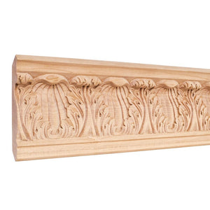 4-3/4" x7/8" x 96" Hand Carved Moulding - Cherry