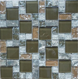 Crackled HLM48-233 12x12 Mosaic Tile