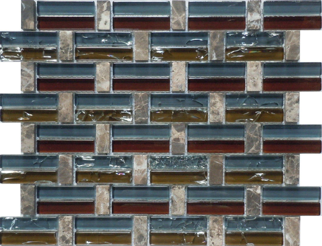 Crackled 191-64 12x13 Mosaic Tile