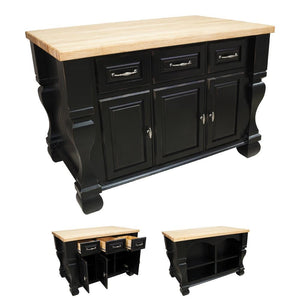 Jeffrey Alexander Kitchen Island - (ISL01-DBK)