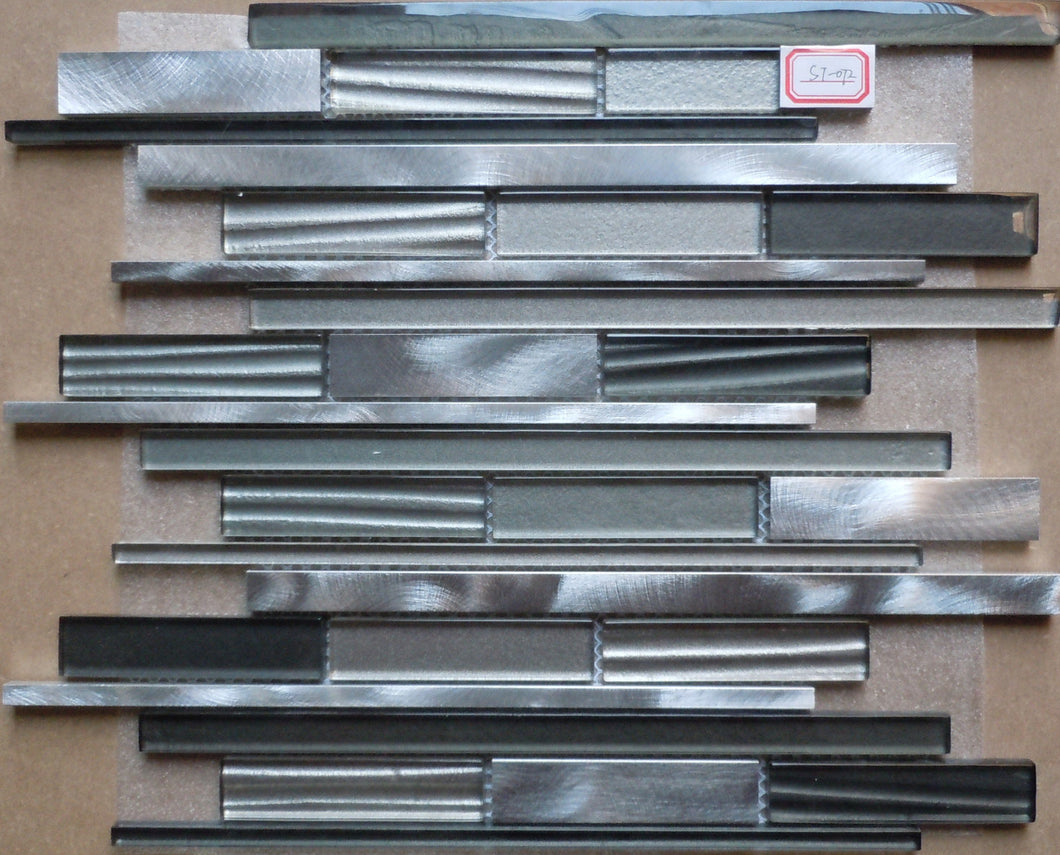 Aluminum ST072 12x13 Mosaic Tile